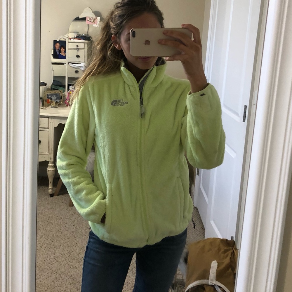 The North Face Neon Yellow Fuzzy Osito 2 Jacket